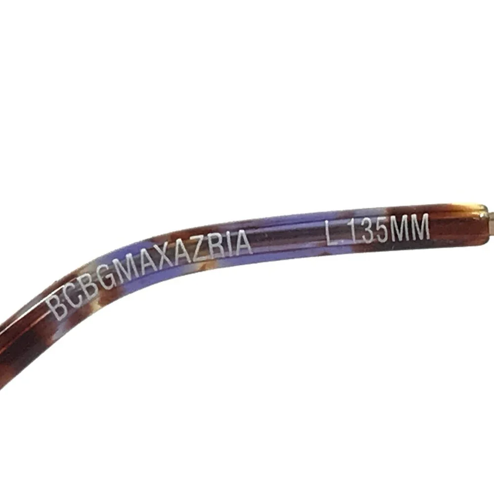 BCBGMAXAZRIA Eyeglasses Frames AISLING PURPLE Gold Cat Eye Full Rim 54-16-135
